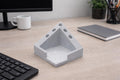 Modern Desk Organizer | Minimalist Pen & Sticky Note Holder | Handmade Office Accessory