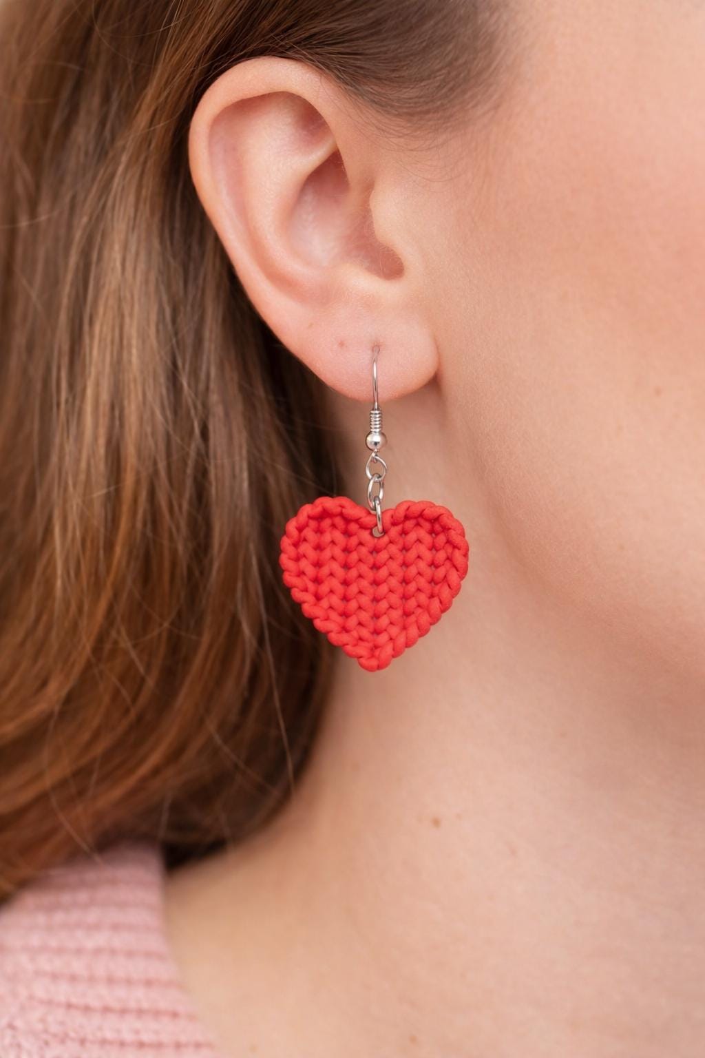 Woven Heart Earrings