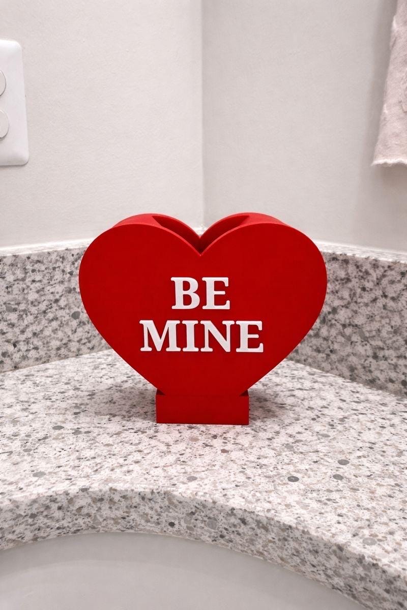 Valentine's Day "Be Mine"  foam soap dispenser