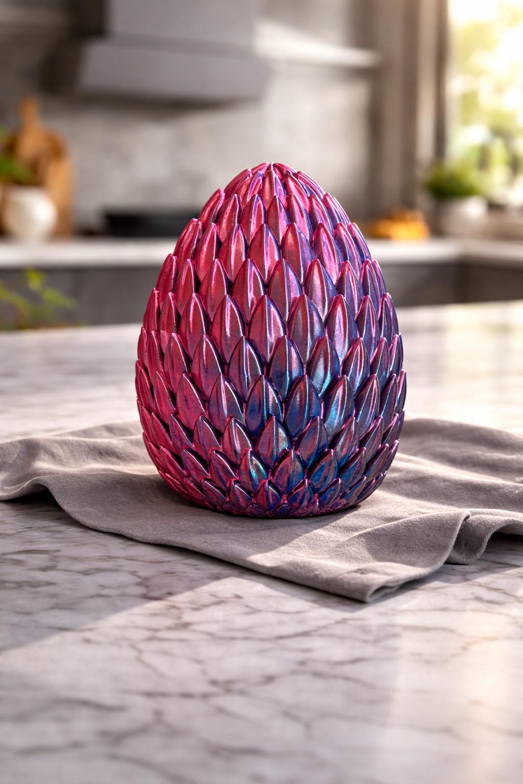 3D Printed Flexi Dragon and Dragon Egg