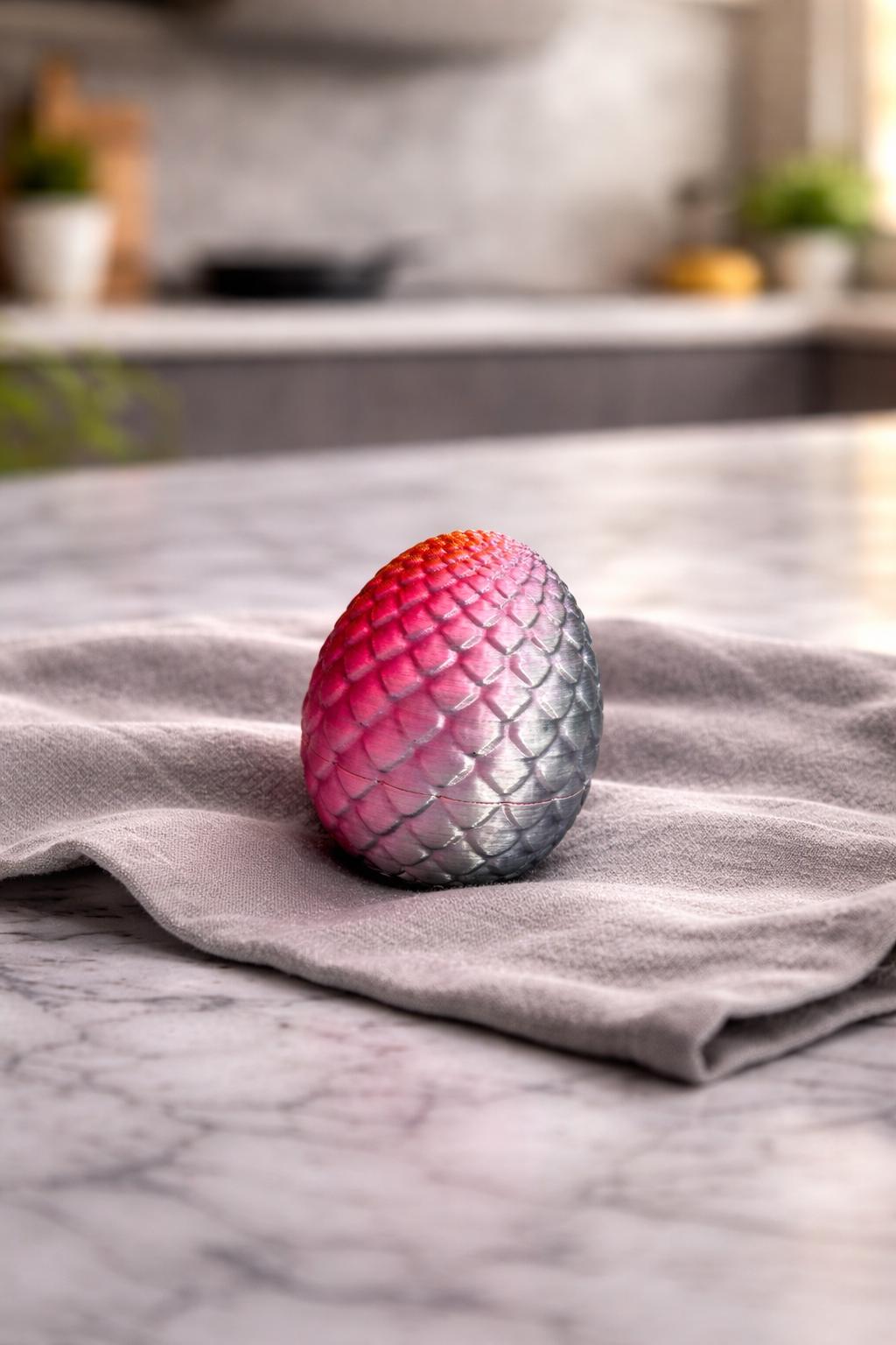 3D Printed Flexi Dragon and Dragon Egg