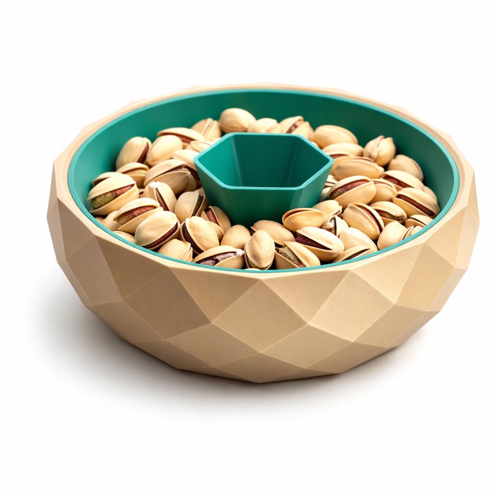Pistachio bowl and Shell holder