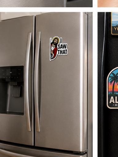 Jesus I Saw That Magnet | Funny Christian Refrigerator Decal