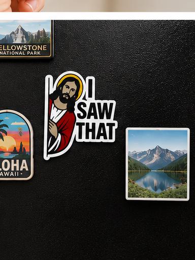 Jesus I Saw That Magnet | Funny Christian Refrigerator Decal