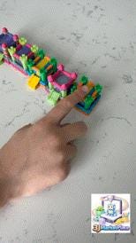 3D Printed Bounce House Clicker Toy | Inflatable Castle Fidget for ADHD, Anxiety, Desk Gift
