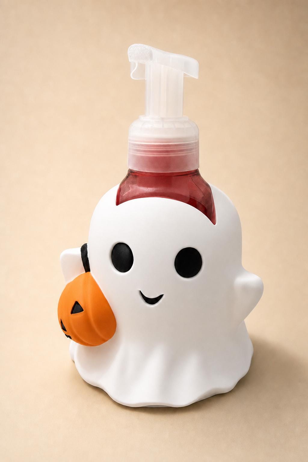 Halloween Ghost Soap Holder with Pumpkin | Cute Spooky Soap Dispenser | 3D Printed Bathroom Decor | Fall Halloween Gift