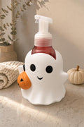 Halloween Ghost Soap Holder with Pumpkin | Cute Spooky Soap Dispenser | 3D Printed Bathroom Decor | Fall Halloween Gift