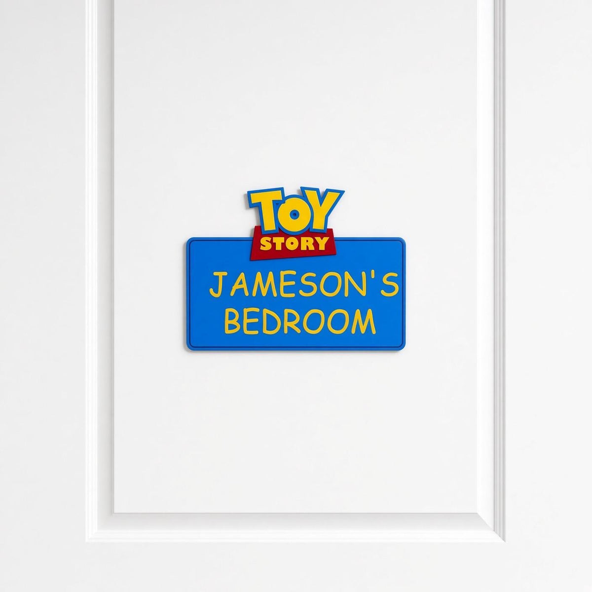 Personalized Toy Story Inspired Door Sign | Custom Kids Bedroom Name Plaque | Nursery Door Decor