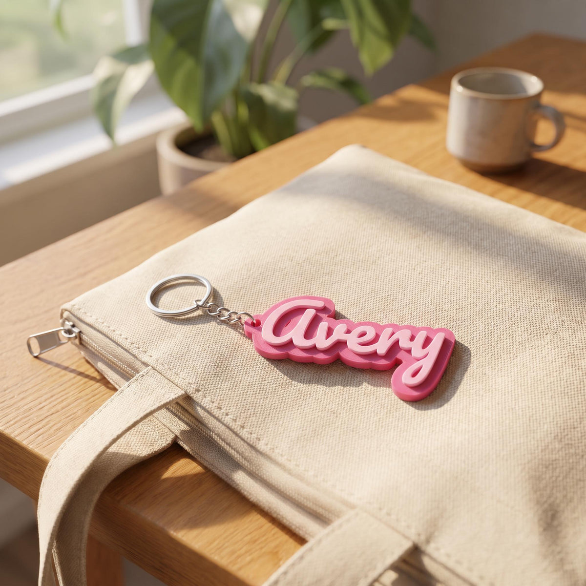 Personalized Name Keychain | Custom 3D Printed Bag Tag | Backpack Charm Gift