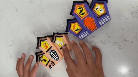 Halloween Haunted House 4-in-1 Clicker | Spooky Fidget Toy | 4 Clickers in One | Halloween Sensory Toy | Party Favor | Trick or Treat Gift